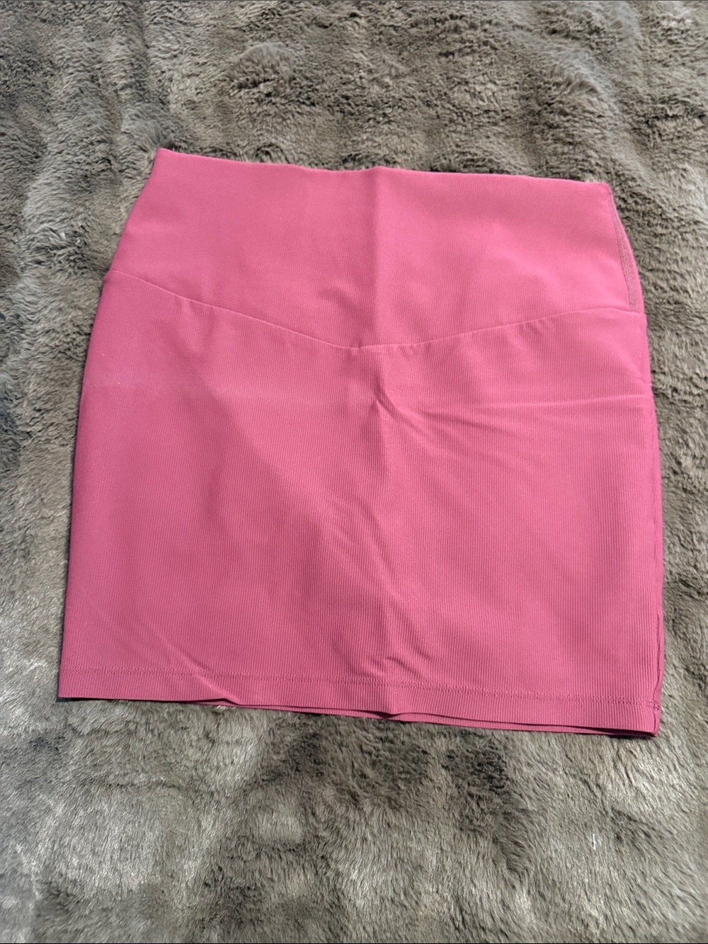 HALARA Burgundy Stretch Mini Skirt with V-Yoke Waist with shorts